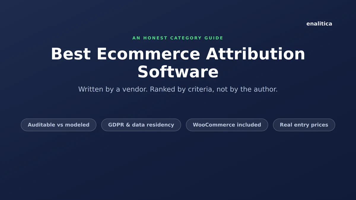 Best Ecommerce Attribution Software for EU Stores: An Honest Guide