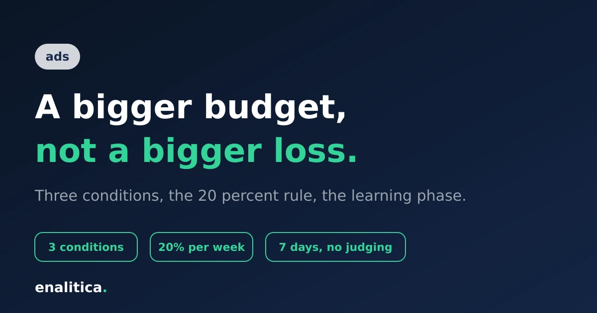 How to Scale Ads: Raise Budgets Without Scaling Losses