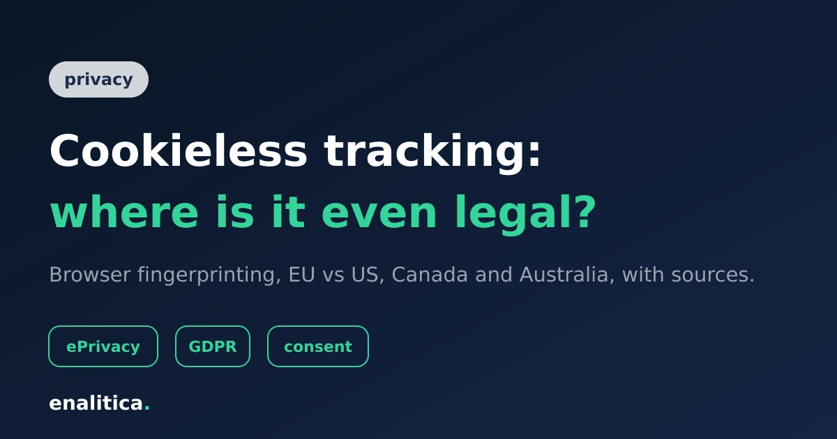 Is Cookieless Tracking Legal? EU, US, Canada, Australia