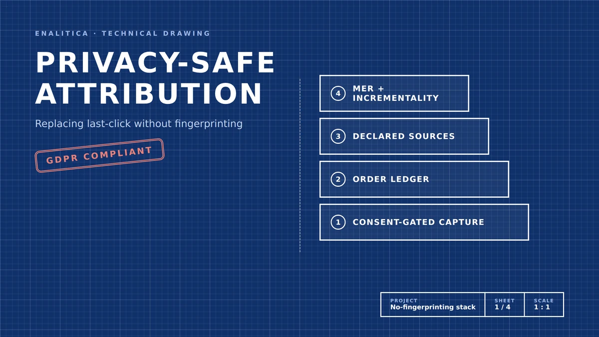 Privacy-Safe Attribution: Replacing Last-Click Without Fingerprinting