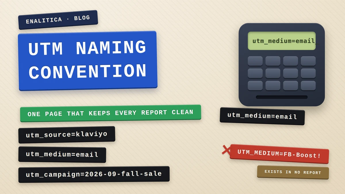 UTM Naming Convention: One Page That Keeps Every Report Clean