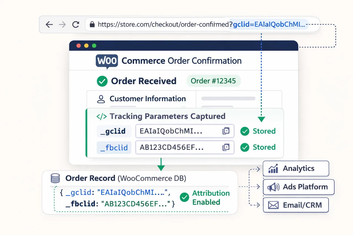 How to Capture GCLID & FBCLID in WooCommerce